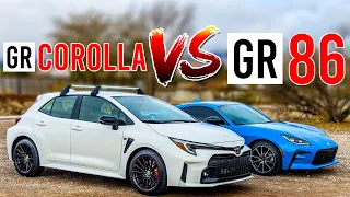 2023 Toyota GR Corolla vs 2022 Toyota GR86 | Battle of the GR Siblings