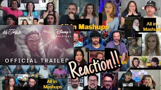 Ahsoka Reaction Mashup | Official Trailer | Disney+