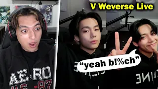 DJ Taehyung is back! - V Weverse Live Reaction