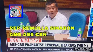 BREAKING NEWS: BALITANG BAYAN ABS CBN SINABON NI REP REMULLA