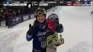 Kelly Clark wins GOLD in Snowboard SuperPipe