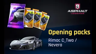 Asphalt 9 | Opening packs Rimac C_Two / Nevera