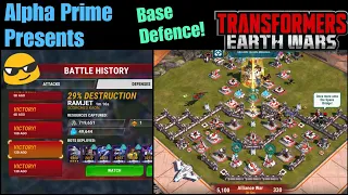 How to build a good Transformers Earth Wars base.  Defense, high level strategy and tips TFEW
