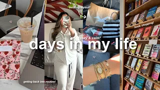 VLOG!☕️ cozy & productive days, getting back into reading, sick days, & shopping haul!