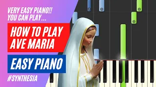 How to play Ave Maria by Schubert on Piano - #Synthesia