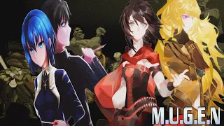 MUGEN Tag Team Arcade Gameplay - Shiki Tohno, Ciel, Ruby Rose & Yang Xiao Long