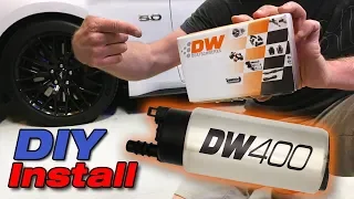 How to install Deatschwerks DW400 Fuel Pump for Mustangs! | Horsepower United