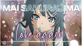 Love Again - Mai Sakurajima [ Amv / Edit ] | ( Alight Motion ) " Free Preset !! "