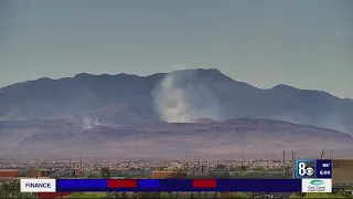 Wildfire burning southwest of Las Vegas 70% contained, caused by target shooting: BLM says