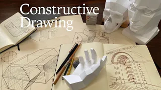 Constructive Drawing - How to Draw Intersecting Objects