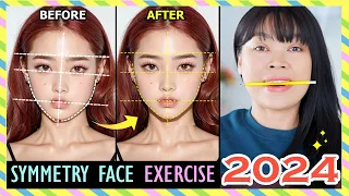 2024 SYMMETRY FACE EXERCISE | Fix asymmetrical face, Get a perfectly symmetrical face in 2 weeks