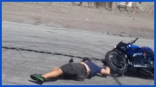 MOTORCYCLE CRASH Stunt FAIL Stunt Ride Mouse Traps Motorcycle 2016