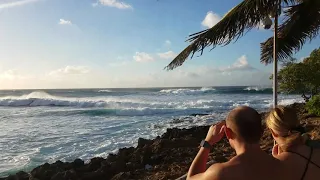 Turtle Bay Resort & North Shore waves at sunset