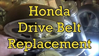 Honda Accord 2.4L Drive Belt (Serpentine) Replacement (I4) 2004 (2003-2007 Similar)