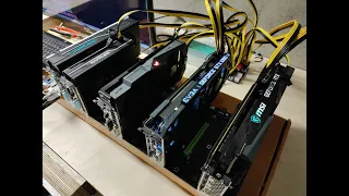 BTC - D37 running 5 mixed GPUs - 3060Ti - 1080Ti - RX470 - RX570 mining Ethereum and Ravencoin