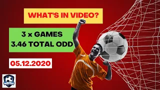 Football predictions for today 05.12.2020 | Betting predictions tips | Soccer Predictions