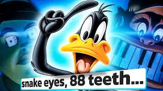 Daffy Duck Listing Villains meme. snake eyes, 88 teeth...