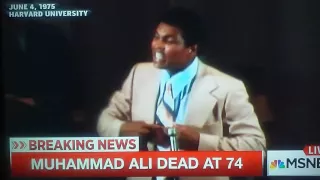 MUHAMMAD ALI 1975 speech(HARVARD UNIVERSITY)