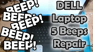 How To Fix DELL Laptop That Beeps or Keeps Beeping (5 consecutive beeps) #how #fix #dell