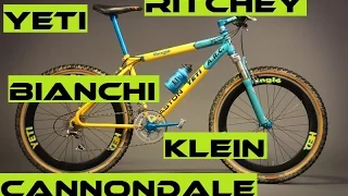 Top 5 Most Wanted Vintage Bikes: Klein, Cannondale, Bianchi, Yeti, Ritchey. RETRO