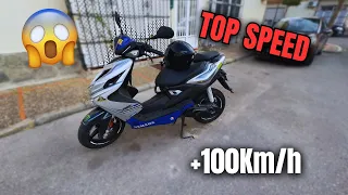 AGRESSIVE RIDE in the evening *TOP SPEED* 🏍️ | Aerox 49cc 2t 2016