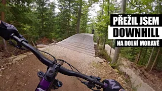 Dolní Morava má DOWNHILL a nový skákací trail! Přežil jsem 😁🤟