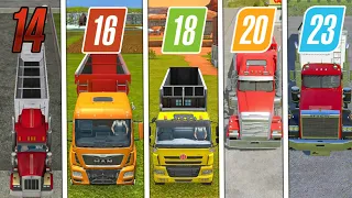 Fs14 vs Fs16 vs Fs18 vs Fs20 vs Fs23 | Trucks Transporter | Farming Simulator 22 |