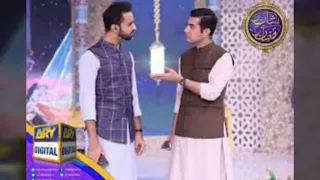 Shaane Ramzan beautiful moment Waseem Badami and iqrar Ul Hassan