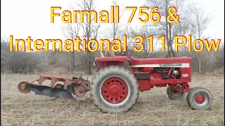 International #311 Plow & Farmall 756 Plowing