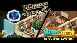 HOMESCAPES Walkthrough - Library - Day 4 (We Found a Secret Room!)