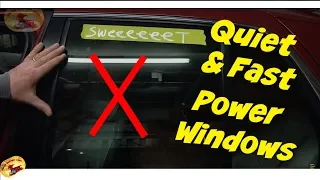 How To STOP Squealing and Slow Power Windows