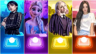 Baby Calm Down-Selena Gomez - Wednesday Addams 🆚️ Lisa Money 🆚️ Elsa Frozen 🆚️ Emma Myers