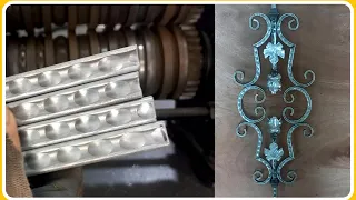 How welders make decorative iron flowers easily