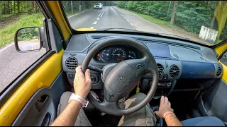 1999 Renault Kangoo [1.2 60HP] |0-100| POV Test Drive #1732 Joe Black