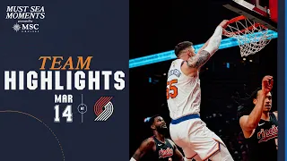 Knicks kick off West Coast trip with Victory at Blazers | March 14th, 2024