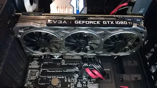 EVGA GTX 1080 TI FTW3 Unbox and Install - Power ON