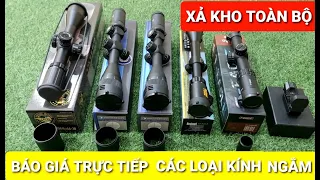 Xả kho toàn bộ kính ngắm pcp đủ loại cho ae chọn| ống ngắm ppc chính hãng giá rẻ|kính chống nhảy tâm