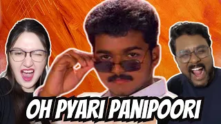 Oh Pyari Paani poori Song REACTION - Poove Unakkaga | Thalapathy Vijay