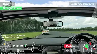 MX5 NC chasing Civic Type R @ Croft - 16th August 2021