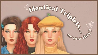 Making IDENTICAL TRIPLETS look as different as possible (TS4 CAS Challenge) — Seliplays