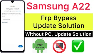 2024:-- Samsung A22 (SM-A226B)Frp Bypass Without PC📲New Method👍Google Account Remove✅  100% Worked