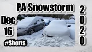 12/16/2020 Winter Snowstorm Pennsylvania #Shorts