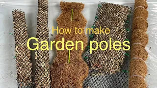 Garden poles/Totem poles for vining plants. Five ways to do it, very  easy!