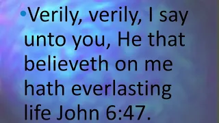 Bible Memory work John 6:47