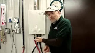 EZ tankless model 101 outdoor water heater - Initial set-up and installation.