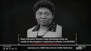 Basic Education Minister Angie Motshekga media briefing: 05 July 2020