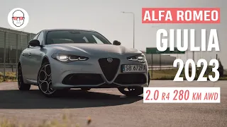 Alfa Romeo Giulia Competizione 2023 FL 2.0 Turbo 280 AT8 Q4 Test PL Pertyn Ględzi