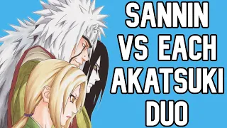 How the Sannin Would Do Against Each Akatsuki Duo