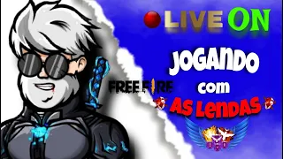 🔥💙FREE FIRE AO VIVO💙🔥🔴JOGANDO COM INSCRITOS  E ALEATÓRIOS🔴🔥