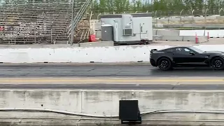 Stock C7 Z06 against stock C6 ZR1 1/8 mile run 1